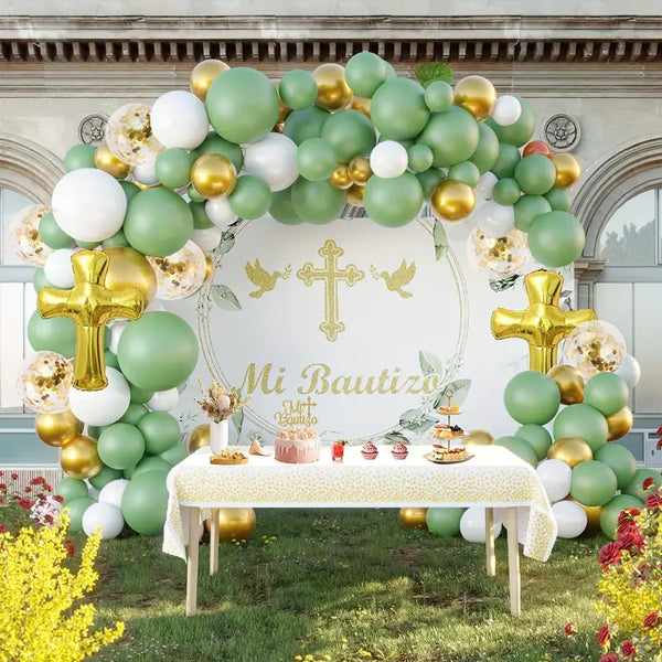 Communion Ceremonial Display Green Pastel