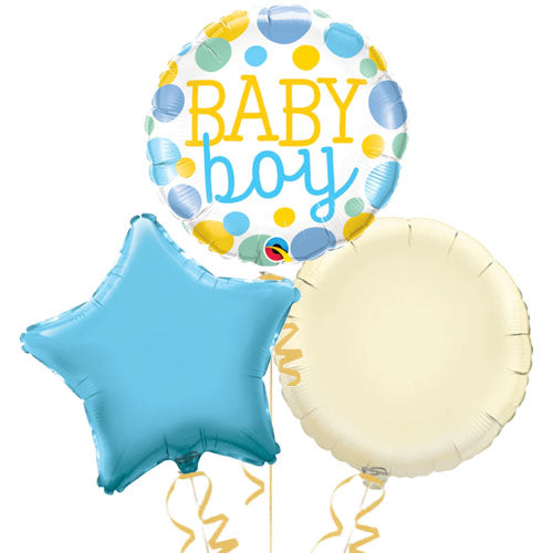 Baby Boy Foil Balloons Gift Set