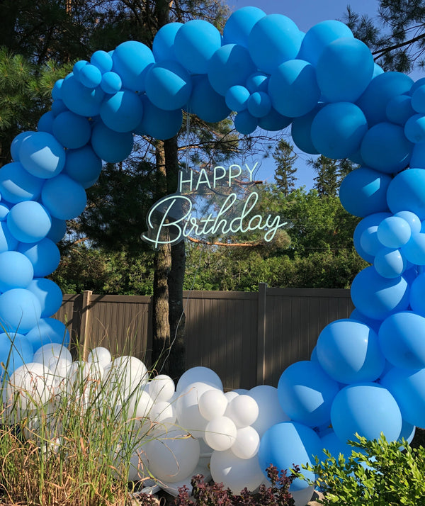 Birthday Balloon Hoop Garland