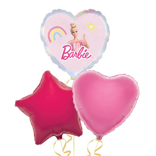 Barbie Heart & Star Foil Balloons Gift Set