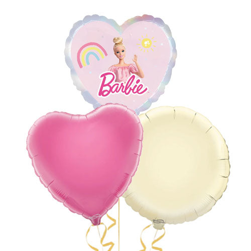 Barbie Heart & Round Foil Balloons Gift Set