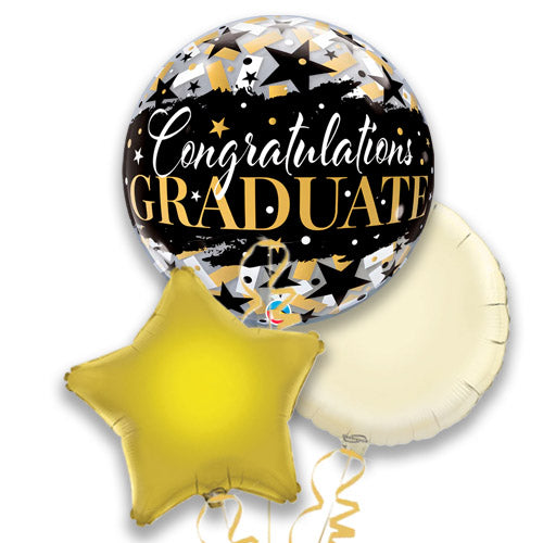 Congratulations Graduate Bubble & Foil Balloons Gift Set