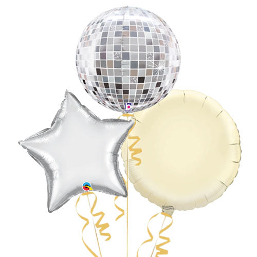 Disco Ball Foil Balloons Gift Set