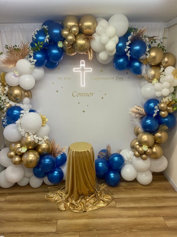 Balloons Hoop Backdrop  for Communion / Confirmation / Christening