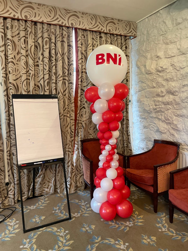 Elegant Spiral Balloon Column (2 m height 5 balloons in row)