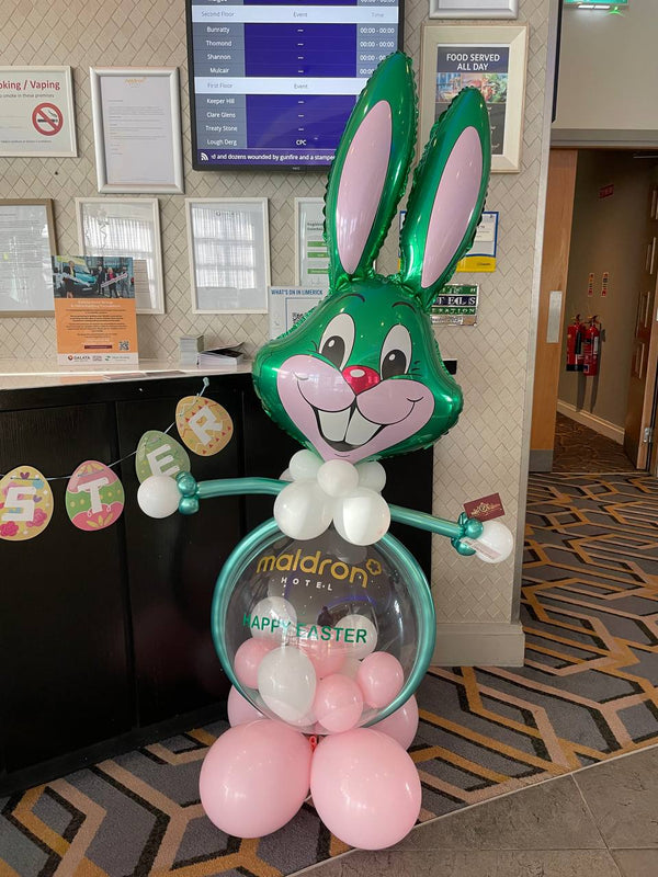 Easter Bunny Display With Bubble